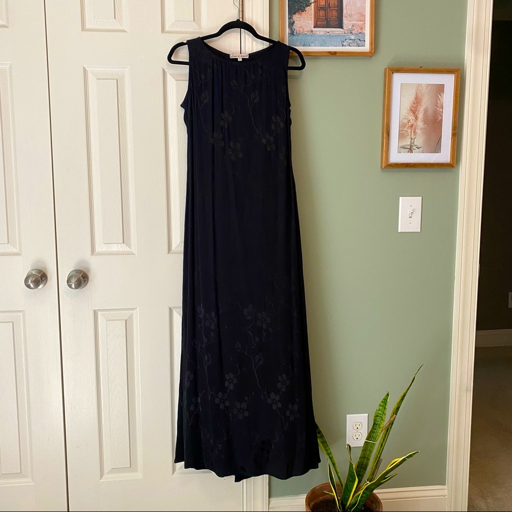 Vintage slip dress with floral pattern